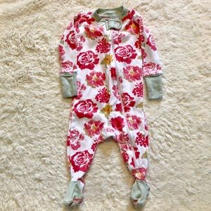 SOLD! Burt’s Bees Baby Rosy Spring Footed Sleeper